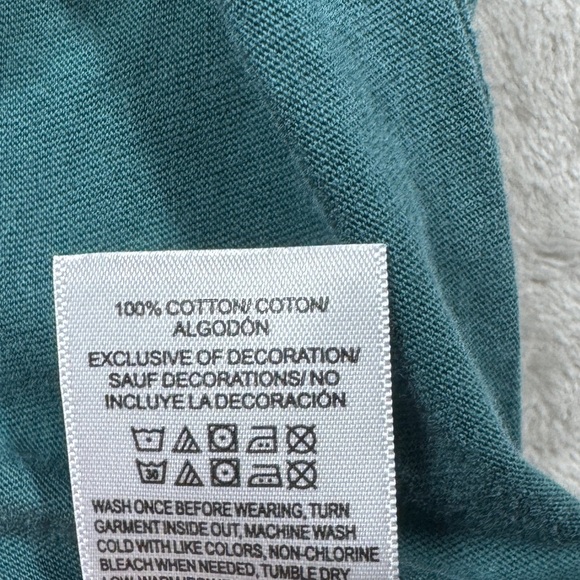 Lucky Brand Christmas Holiday Winter Green Cotton Crewneck T-Shirt Top Size XXL - Picture 14 of 14